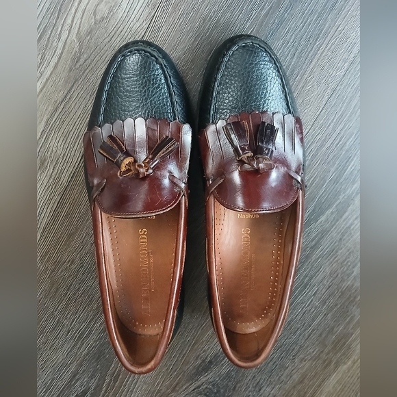 Allen Edmonds Nashua Black Brown Leather Loafers Size 10 D - Picture 2 of 9